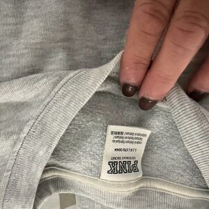 PINK Victoria's Secret Light Gray Pullover